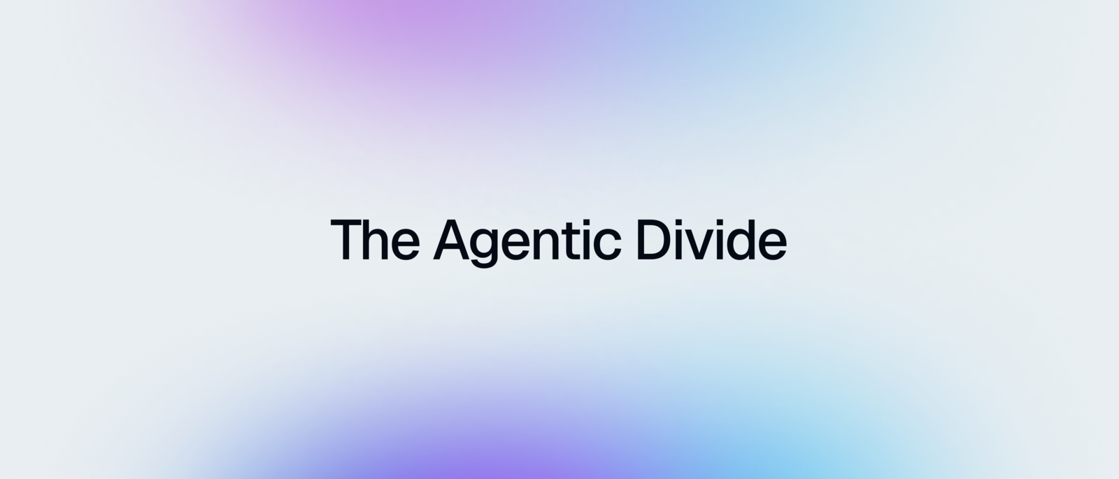 The Agentic Divide
